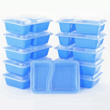 Containers plásticos da caixa de almoço do bento do tiffin da microonda para adultos, recipiente de armazenamento hermético do alimento com tampa